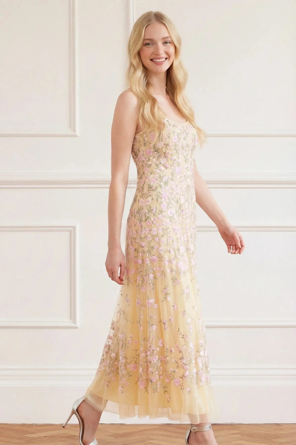 Sylvia Rose Scoop Neck Ankle Gown - Image 2