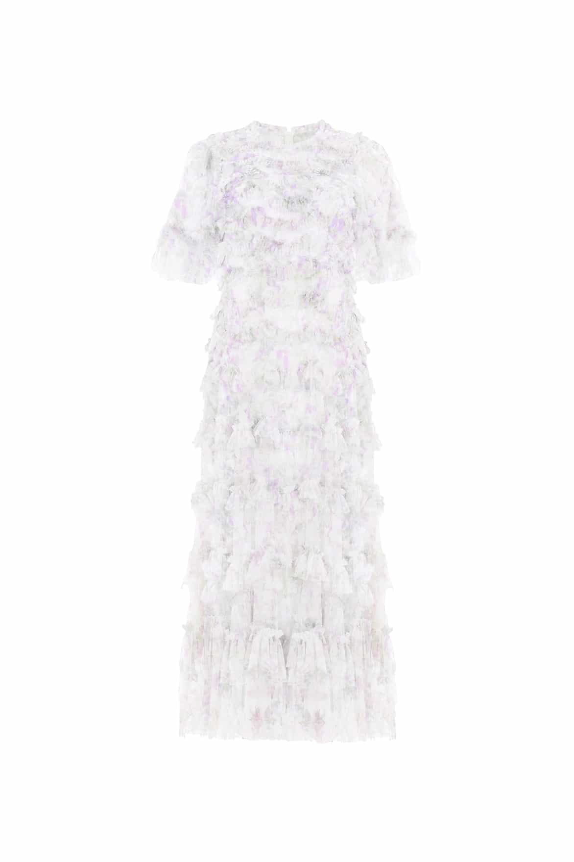 Trailing Floral Round Neck Ballerina Dress - Image 2