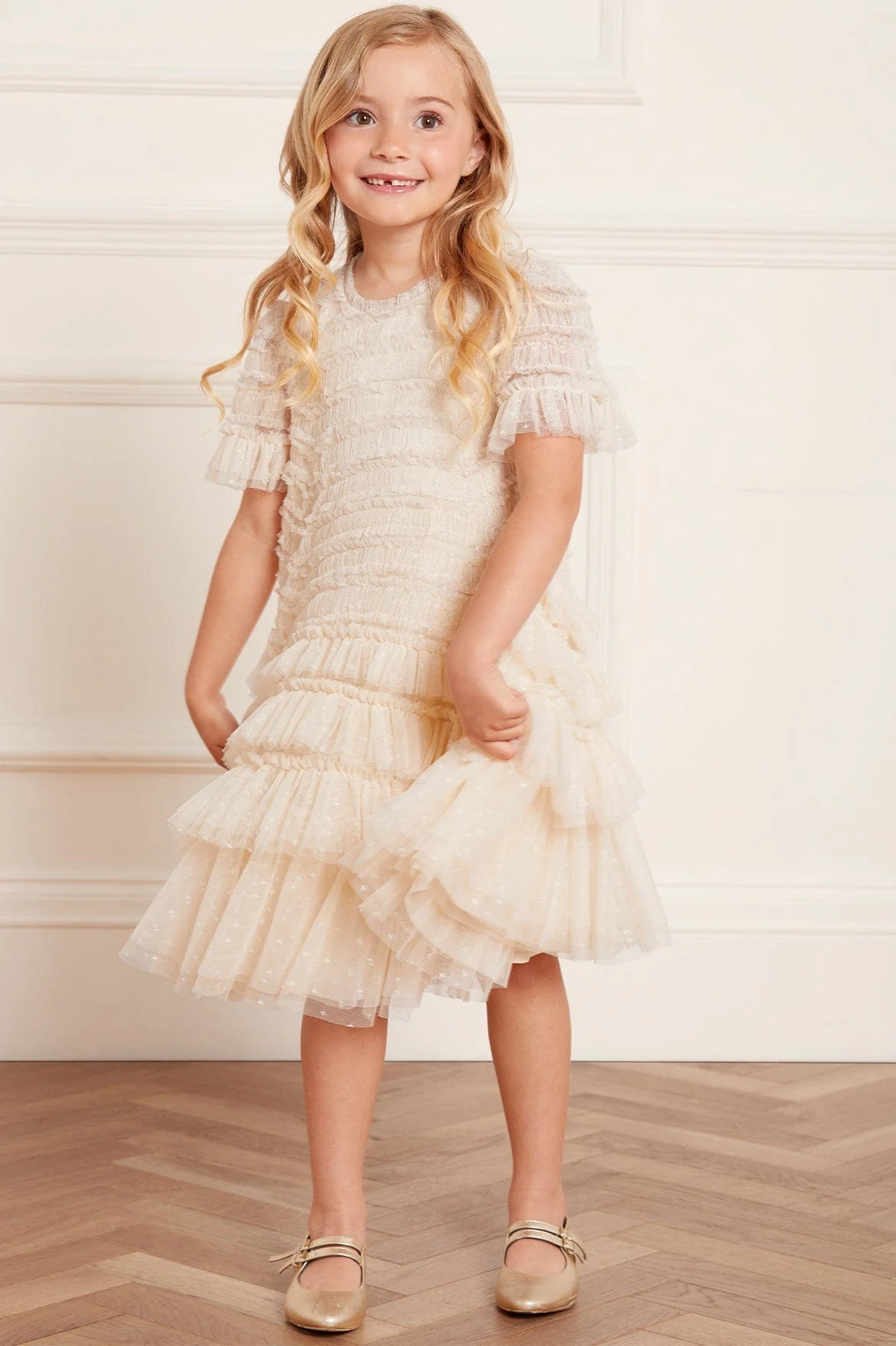 Valentine Ruffle Kids Dress - Image 3