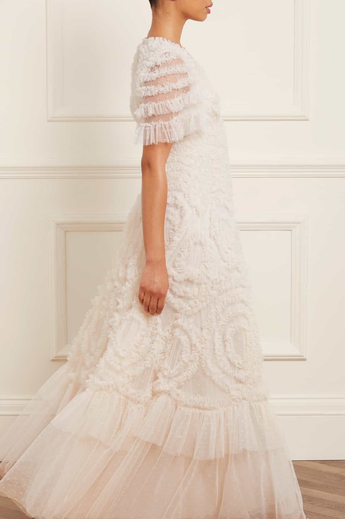 Verity Ruffle V-Neck Gown - Image 4