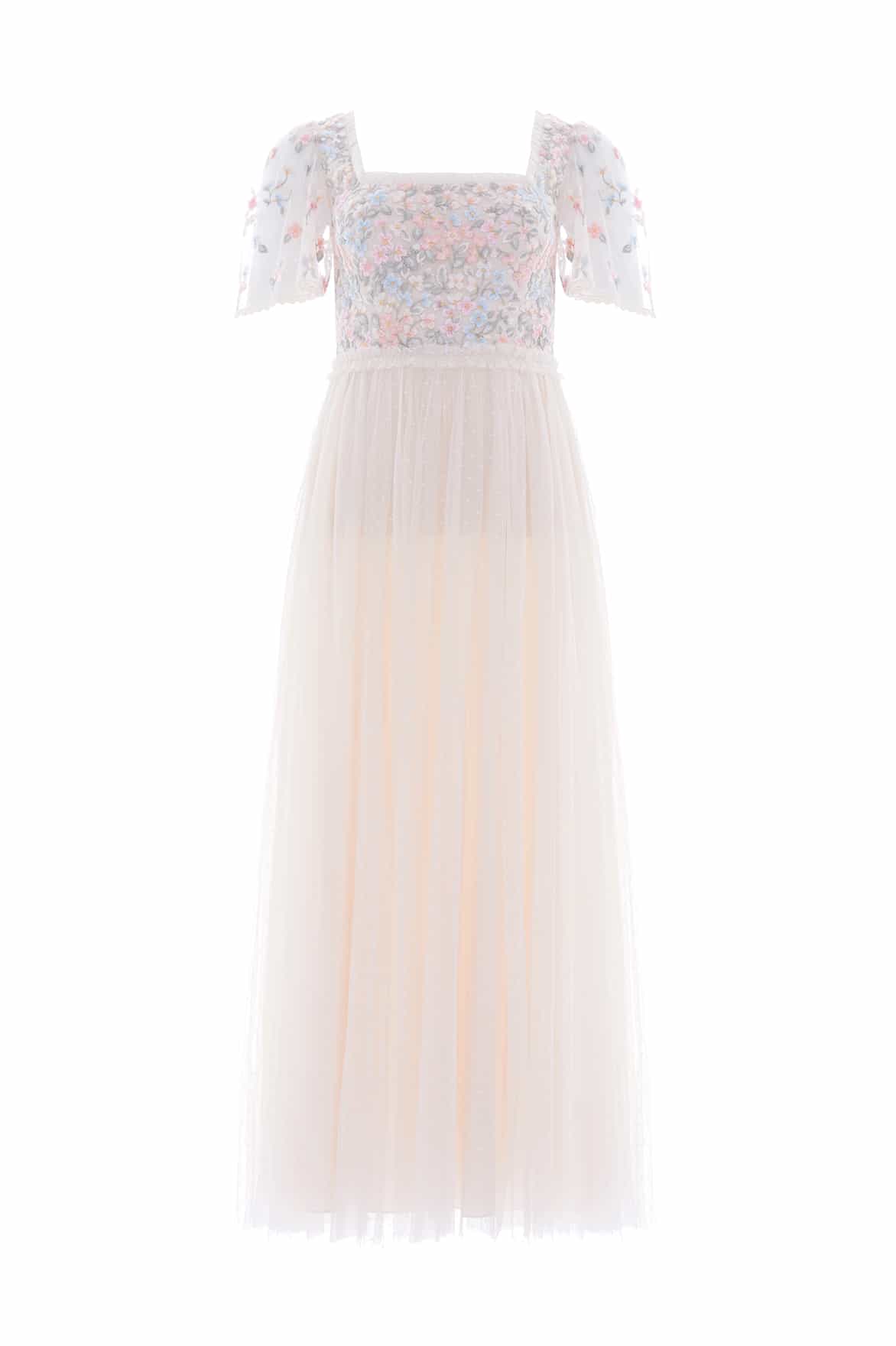 Versailles Ditsy Bodice Ankle Gown - Image 2