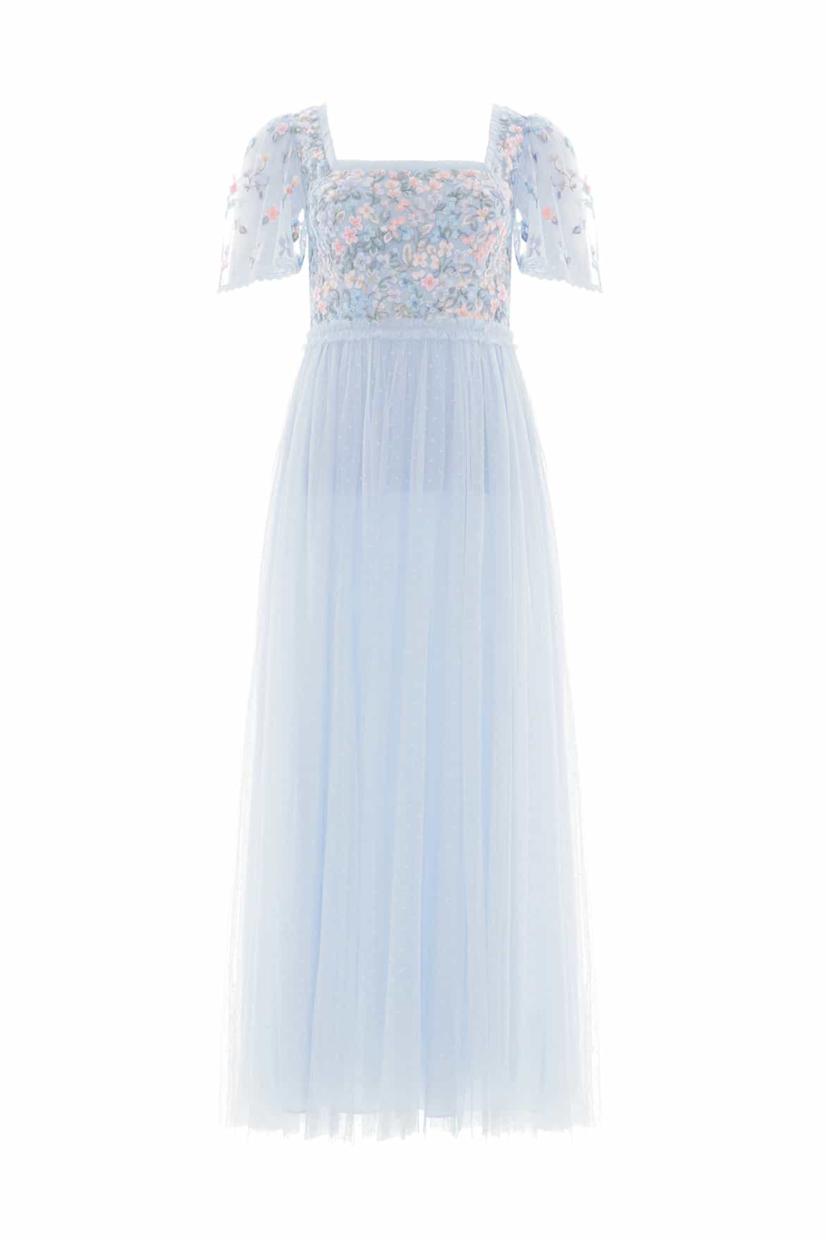 Versailles Ditsy Bodice Ankle Gown - Image 2
