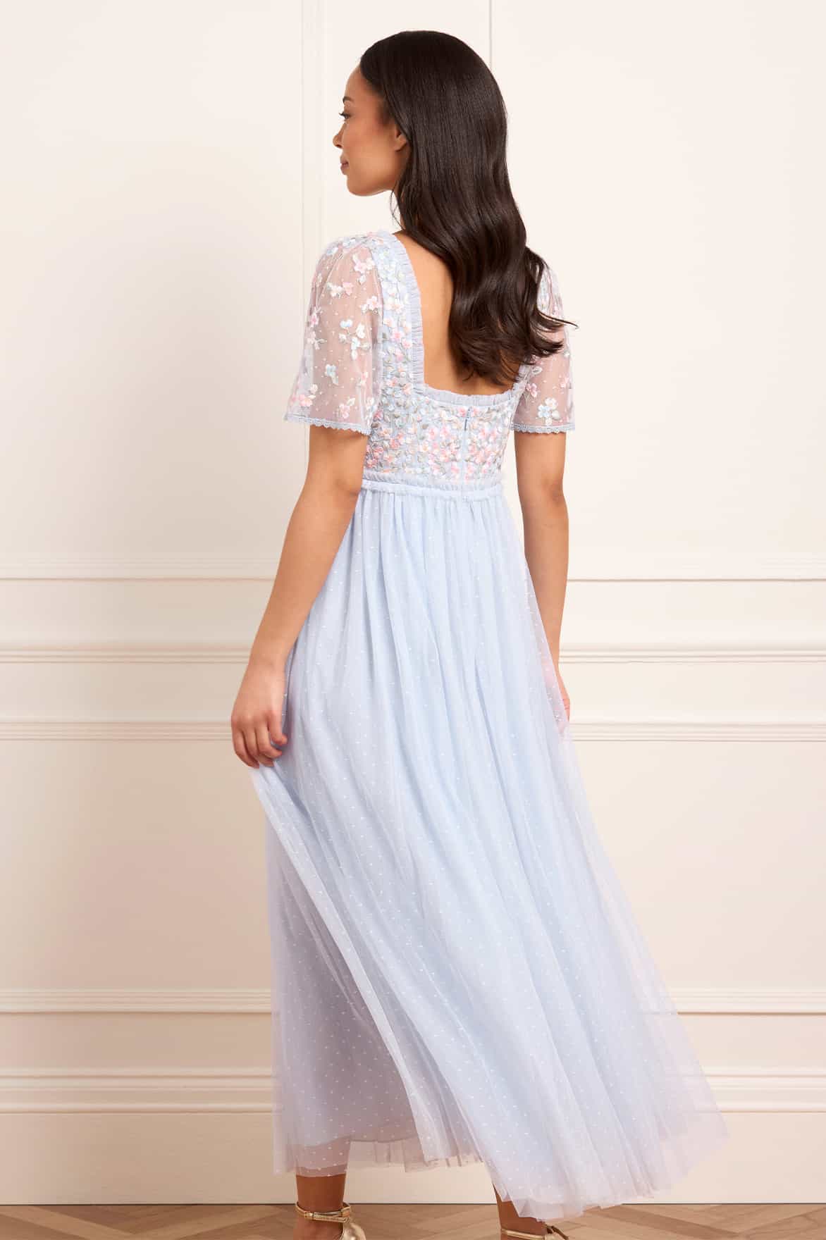 Versailles Ditsy Bodice Ankle Gown - Image 5