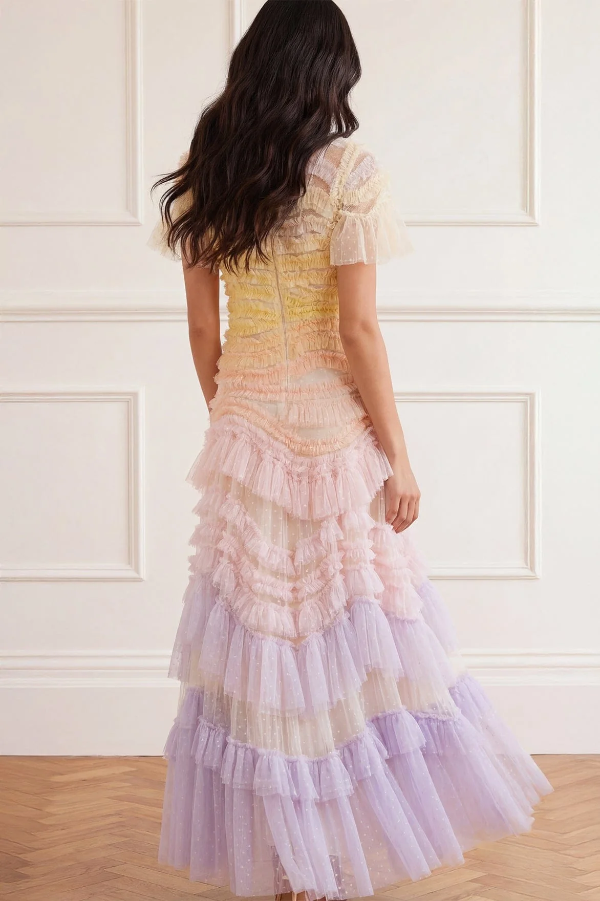 Wild Rose Ombre Short Sleeve Gown - Image 5