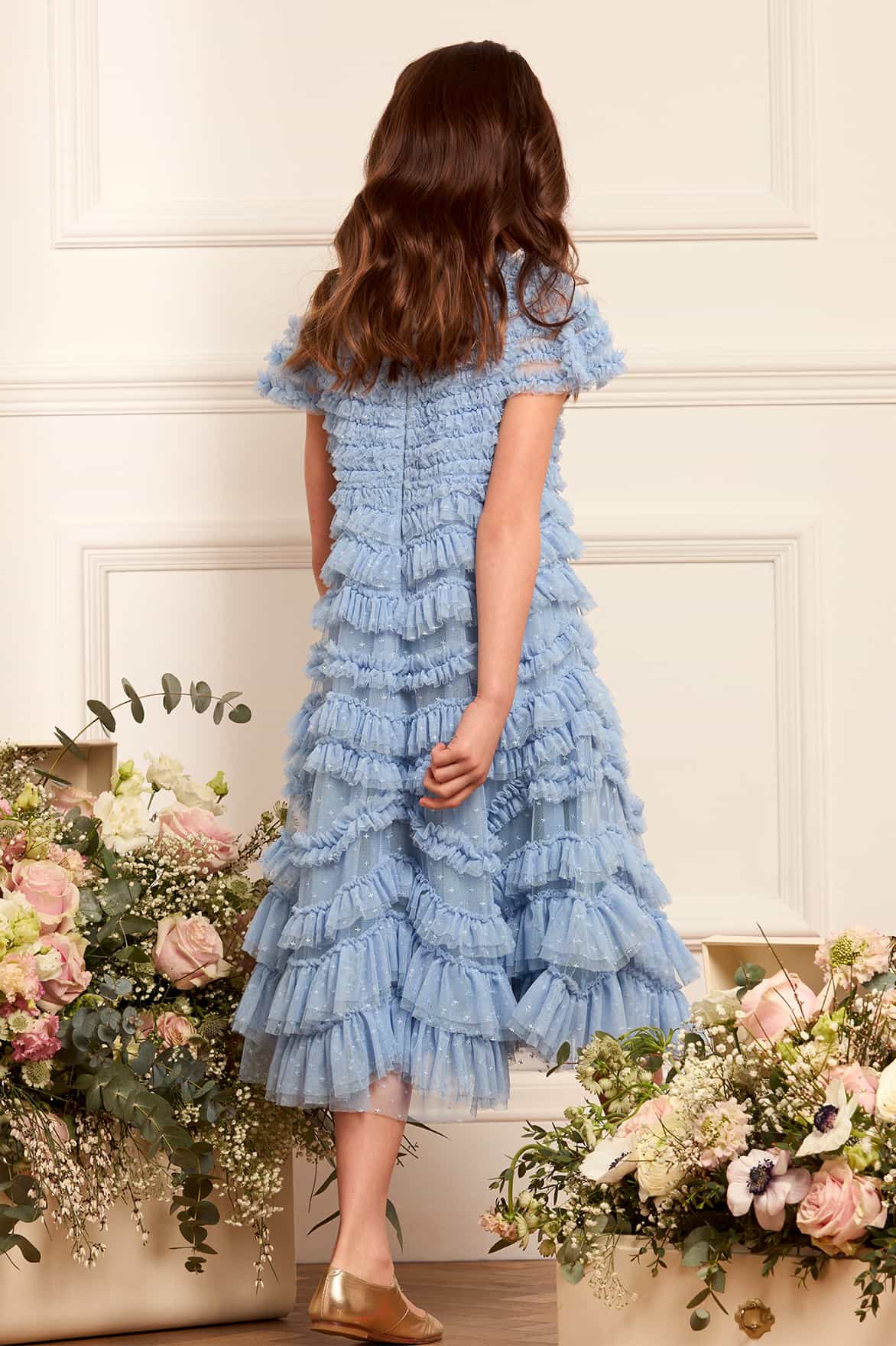 Wild Rose Ruffle Kids Dress - Image 3