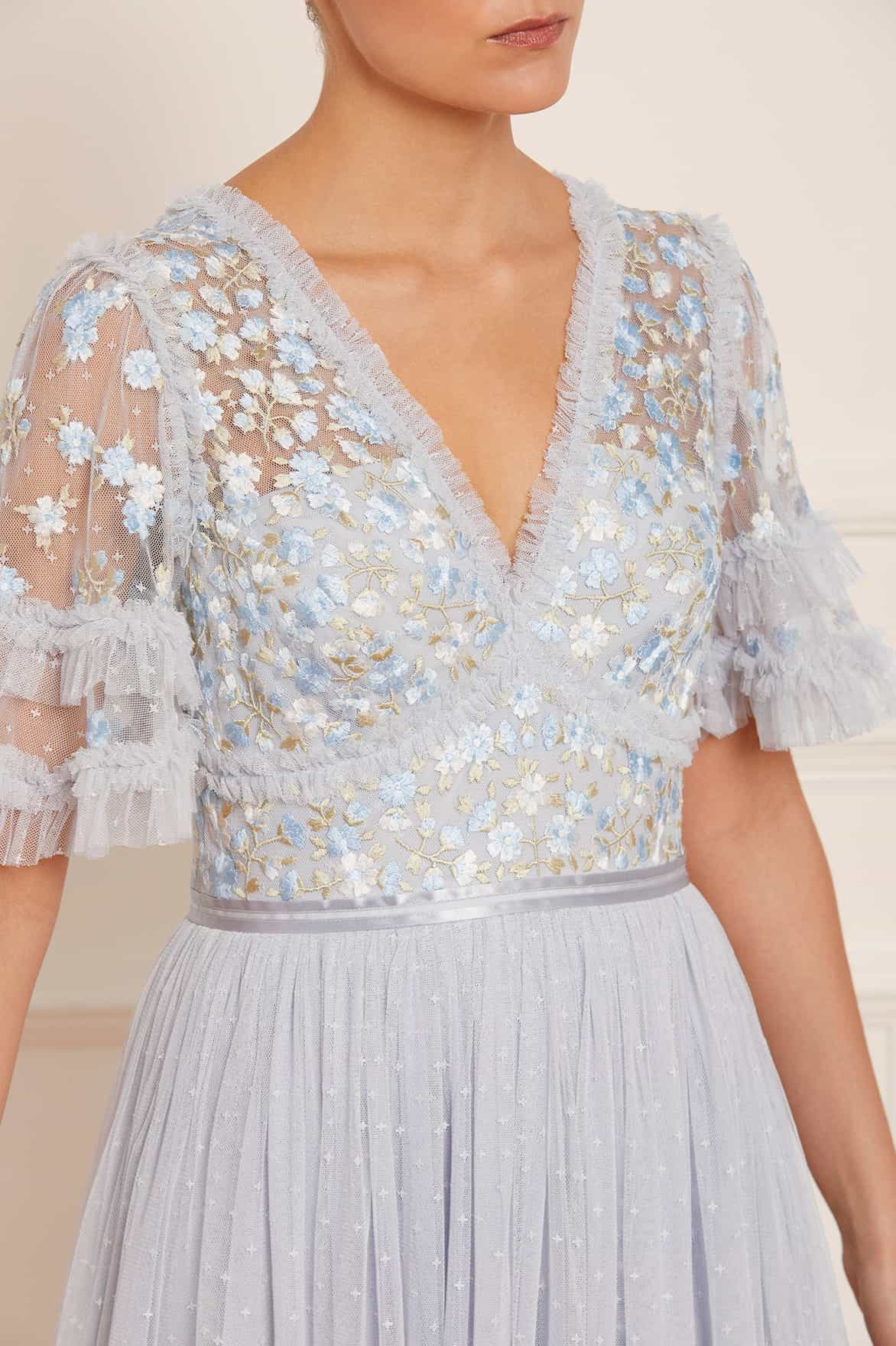 Wildflower Ditsy Bodice Ankle Gown - Image 4