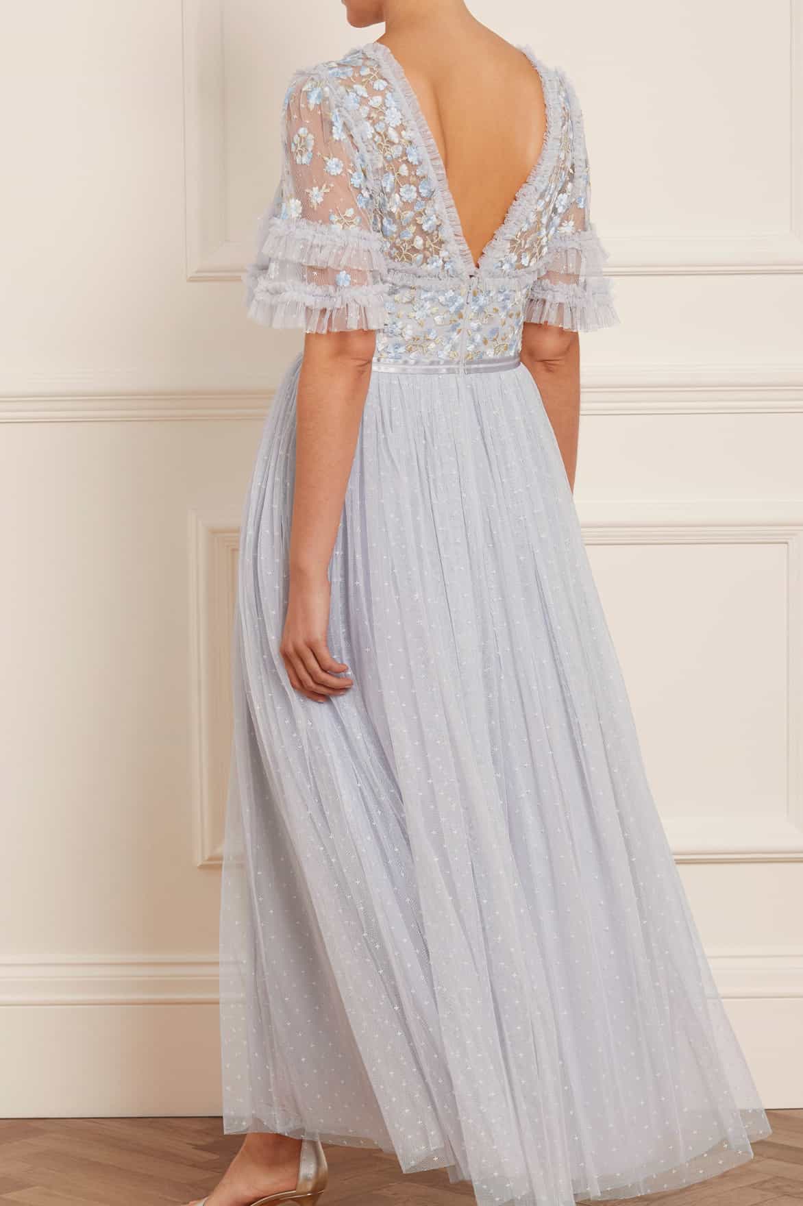 Wildflower Ditsy Bodice Ankle Gown - Image 5